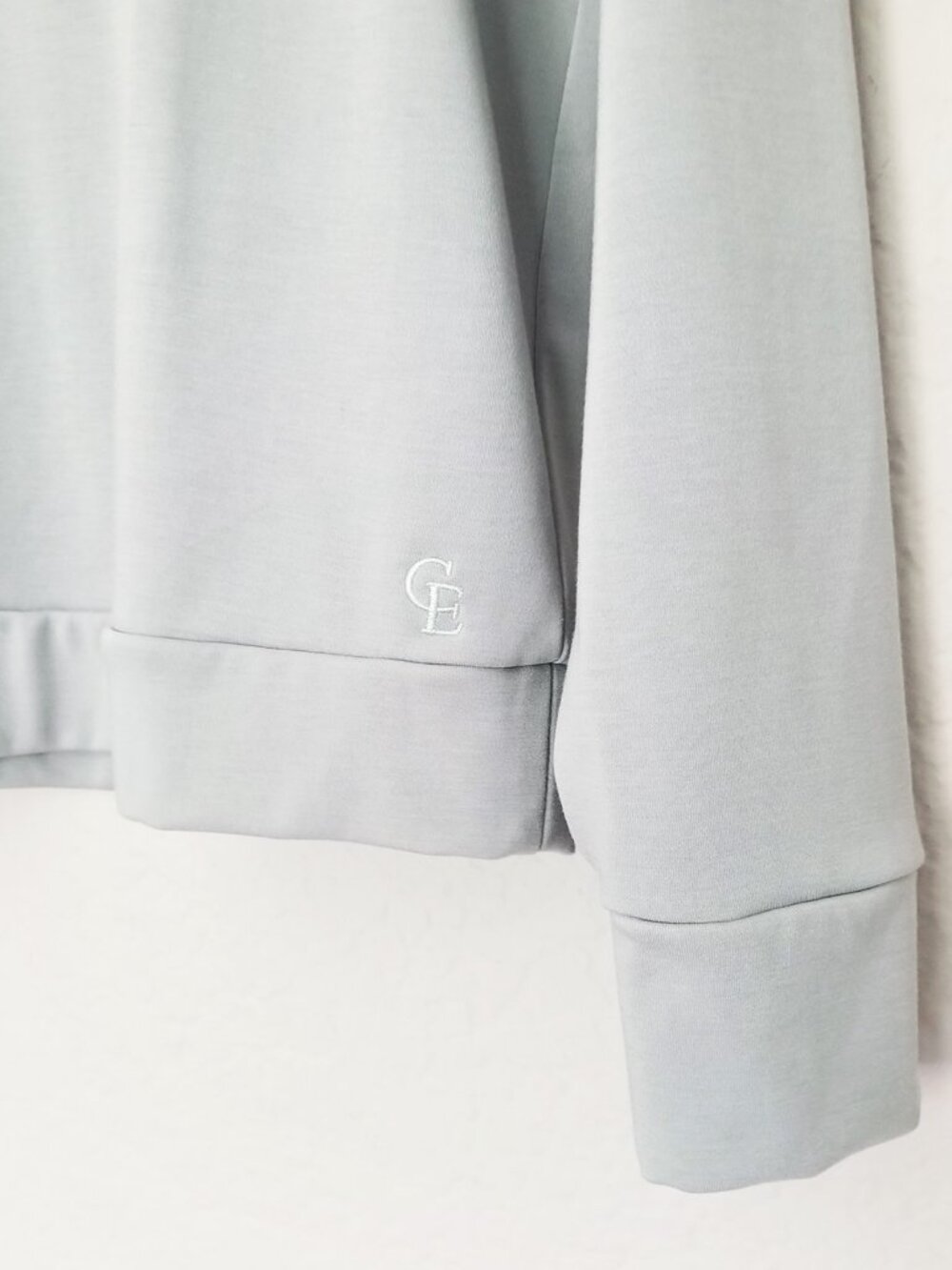 Cozy Earth Brushed Bamboo Pullover Crew Women's S Dawn Blue Gray Lounge SOFT $78 - Picture 10 of 14